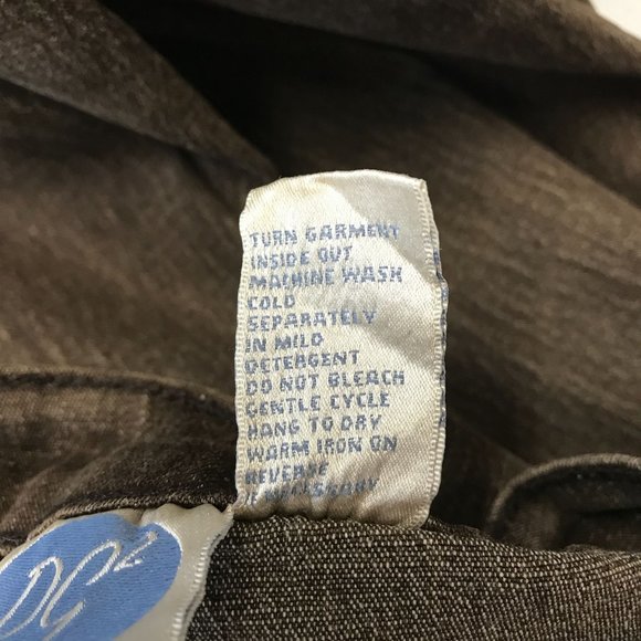 DG2 Womens Brown Straight Leg 5 Pocket Jeans Size 6 Petite - Picture 7 of 7